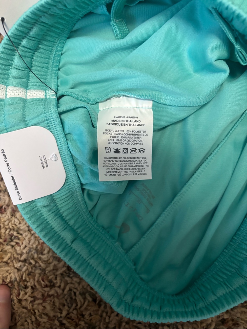 Kids' Nike Dri-FIT Light Blue & White Athletic Training Shorts – Size XL NWT - Picture 8 of 9